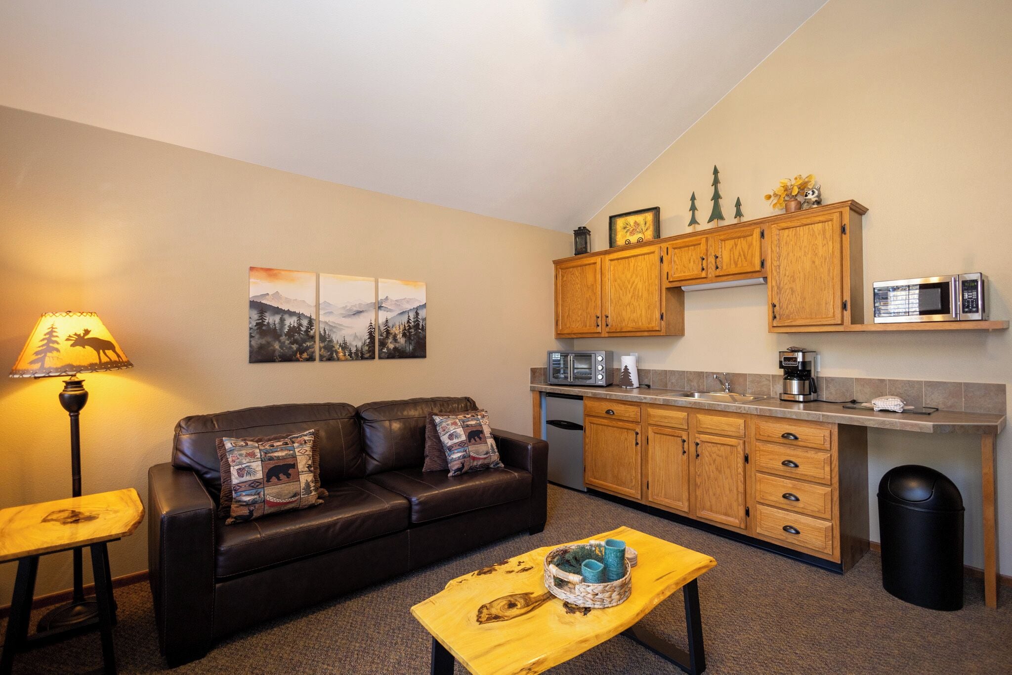 47-inch smart tv with cable channels, fireplace, dvd player