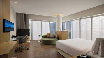 Suite, 1 King Bed, Non Smoking | 1 bedroom, premium bedding, minibar, in-room safe