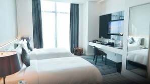 Premium bedding, minibar, in-room safe, desk
