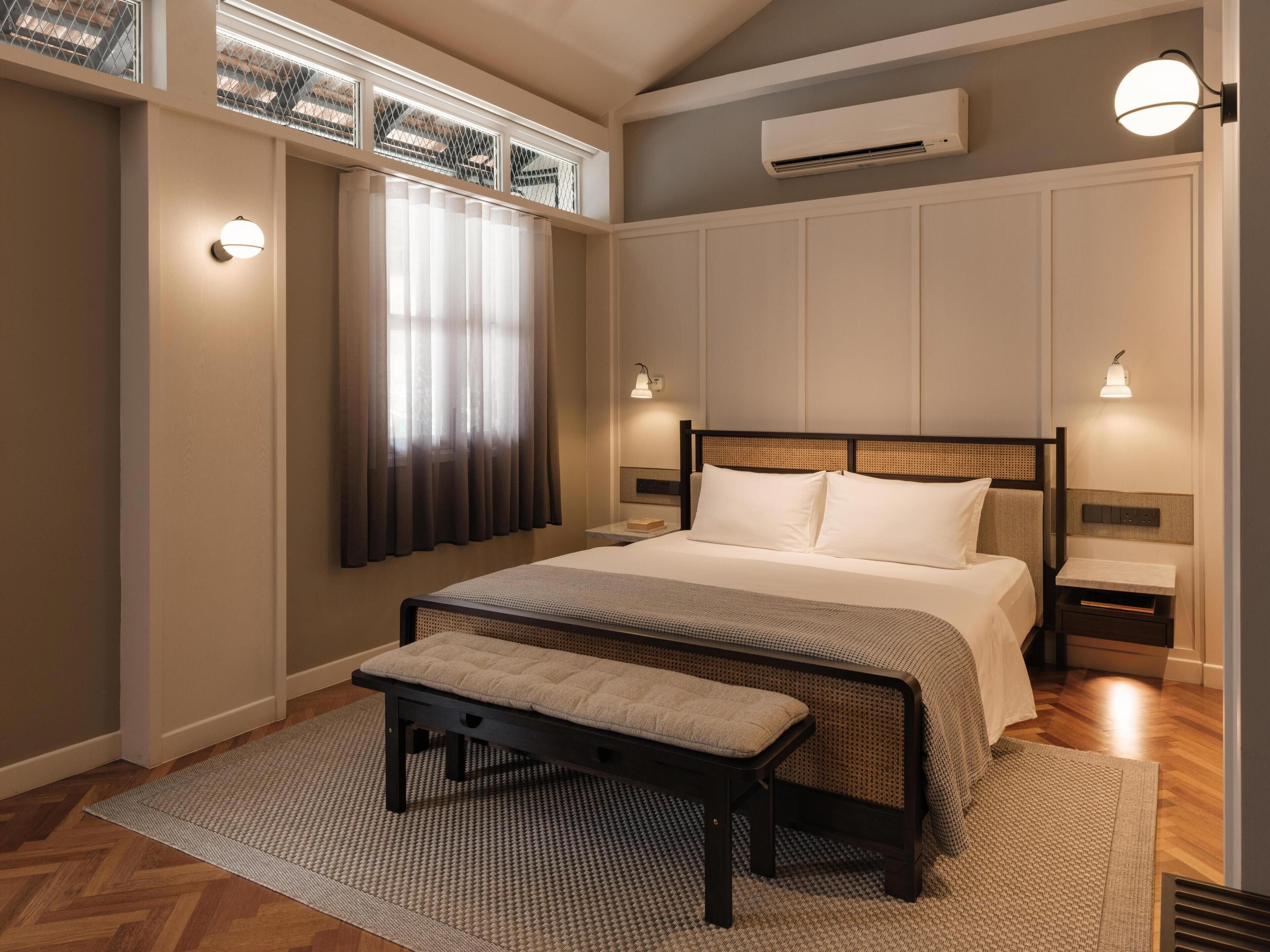 mews standard room | 1 bedroom, in-room safe, desk, iron/ironing board