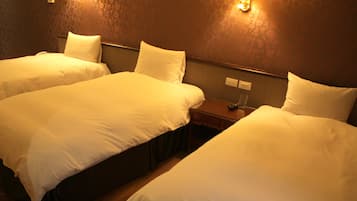 Blackout curtains, free WiFi, bed sheets