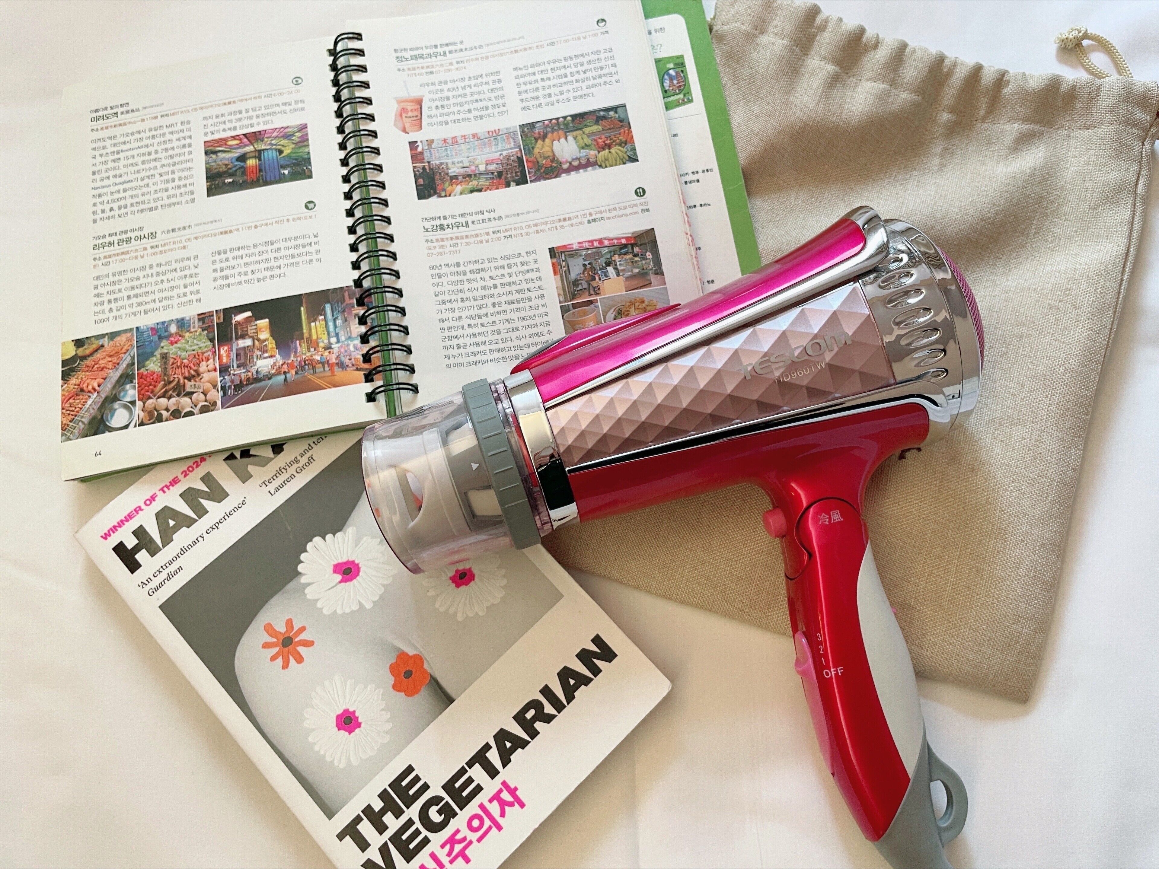 shower, rainfall showerhead, hair dryer, slippers