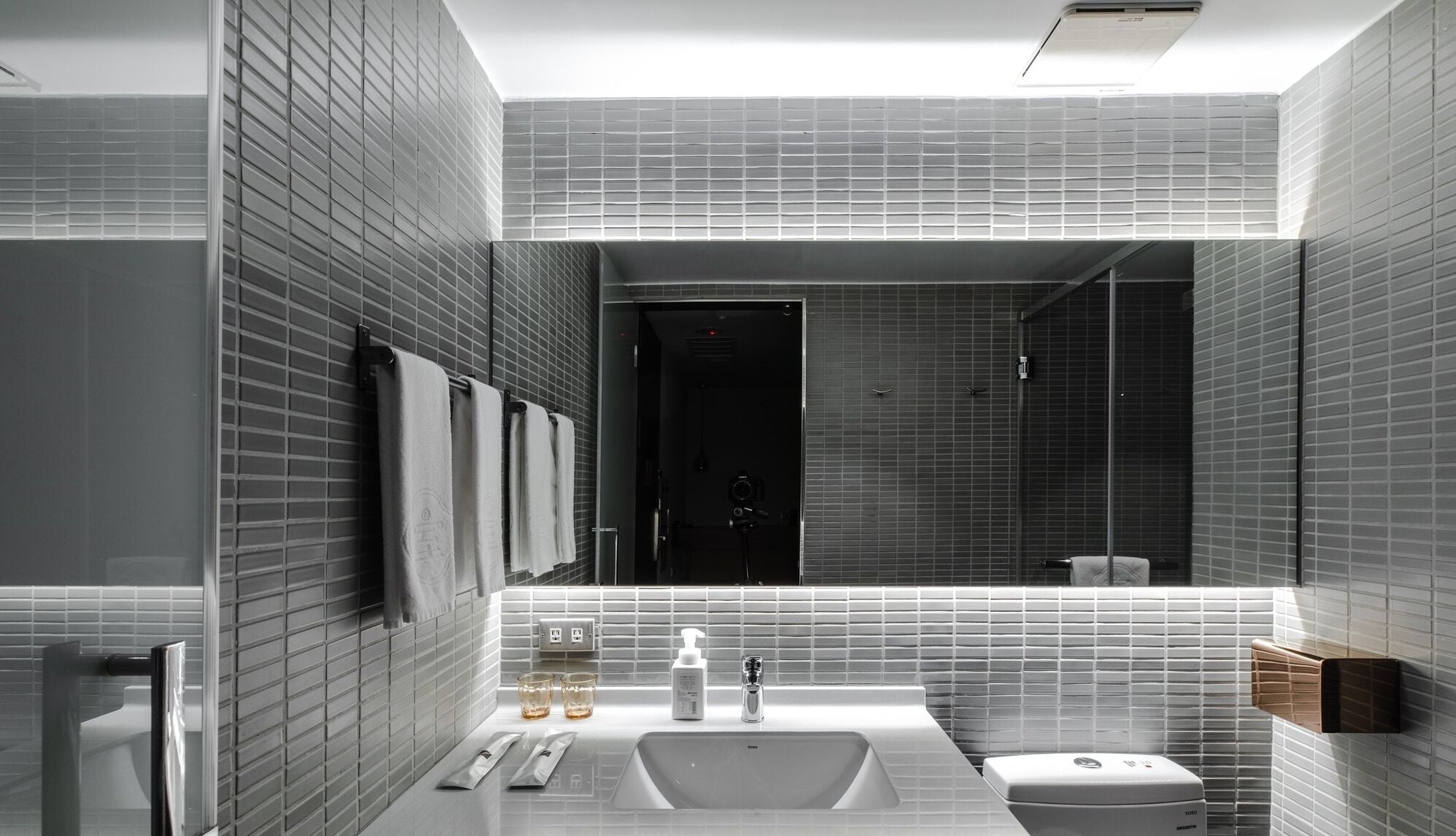 run of house (for 2 pax) | bathroom | shower, rainfall showerhead, hair dryer, slippers