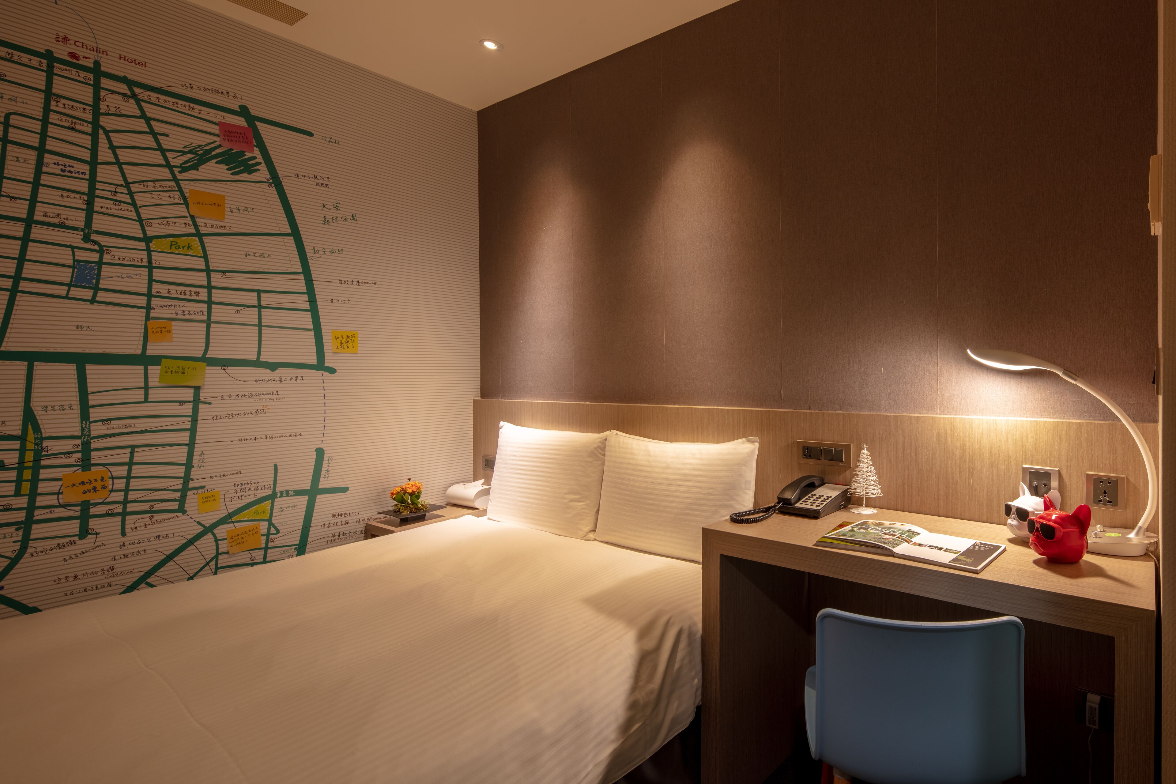 soundproofing, iron/ironing board, free wifi, bed sheets