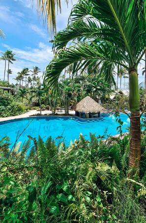 2 outdoor pools, open 7:00 AM to 8:30 PM, pool umbrellas, pool loungers