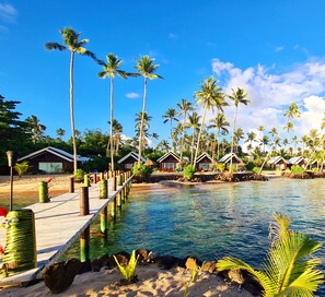 Uitzicht op strand/zee