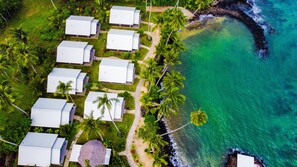 Uitzicht op het resort