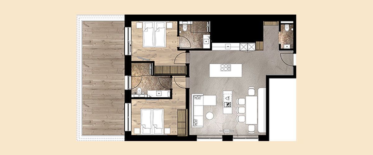 deluxe suite | floor plan