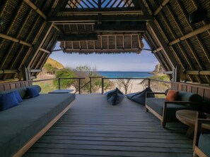 Bungalow, 1 chambre, vue océan (Beruga Pantai) | Vue de la chambre