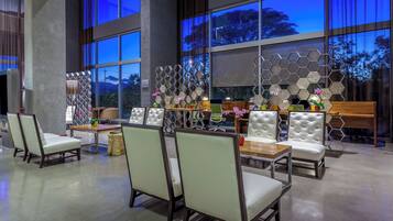 Sittområde i lobbyn