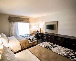 Standardzimmer, 2 Queen-Betten, Nichtraucher | Schreibtisch, kostenloses WLAN, Bettwäsche