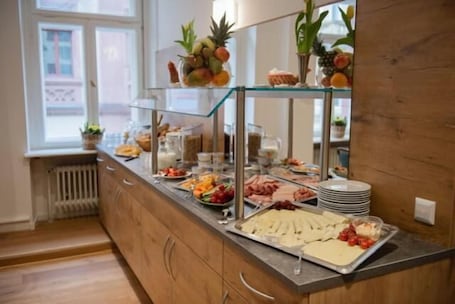 Daily buffet breakfast (EUR 15 per person)