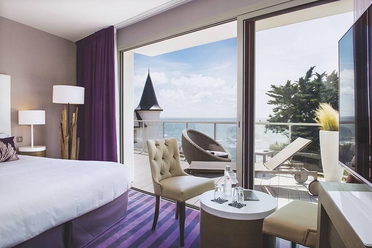 Chambre Prestige Atlantique Vue Mer | ตู้นิรภัยในห้องพัก, ผ้าม่านกันแสง, ห้องเก็บเสียง, Wi-Fi ฟรี