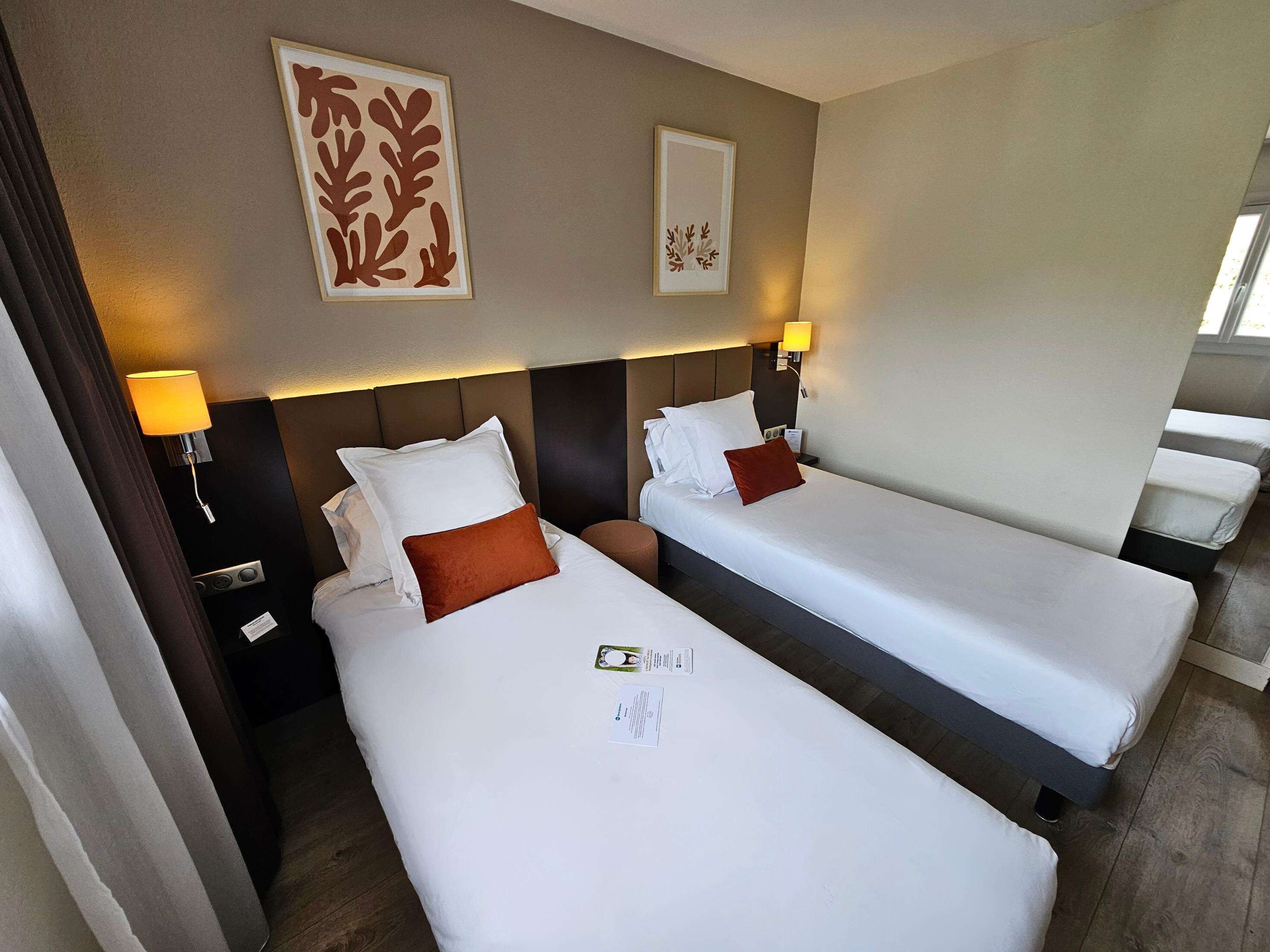 executive room, 2 single beds, non smoking, pool view | premium bedding, desk, blackout curtains, soundproofing