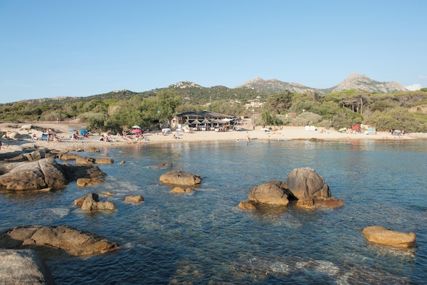 Beach nearby, sun loungers, beach umbrellas, beach towels