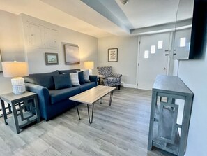 Family Apartment, Multiple Beds, Kitchen | Living area