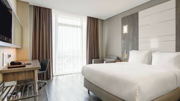 Standard Room (French) | Minibar, in-room safe, desk, laptop workspace