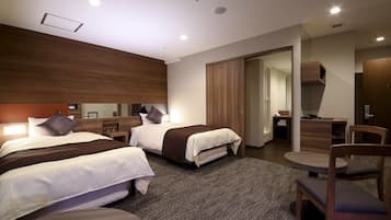 Habitación Deluxe con 2 camas individuales, para no fumadores | Escritorio, insonorización, tabla de planchar con plancha y wifi gratis