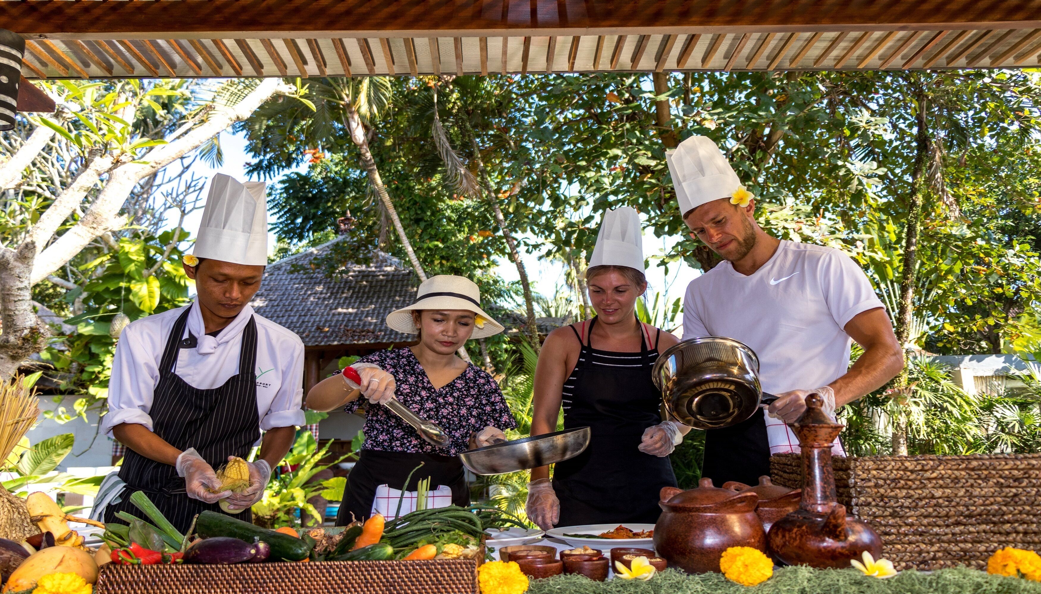 outdoor banquet area