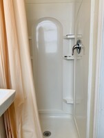 Standard Room, 2 Queen Beds Non - Smoking | Bathroom shower