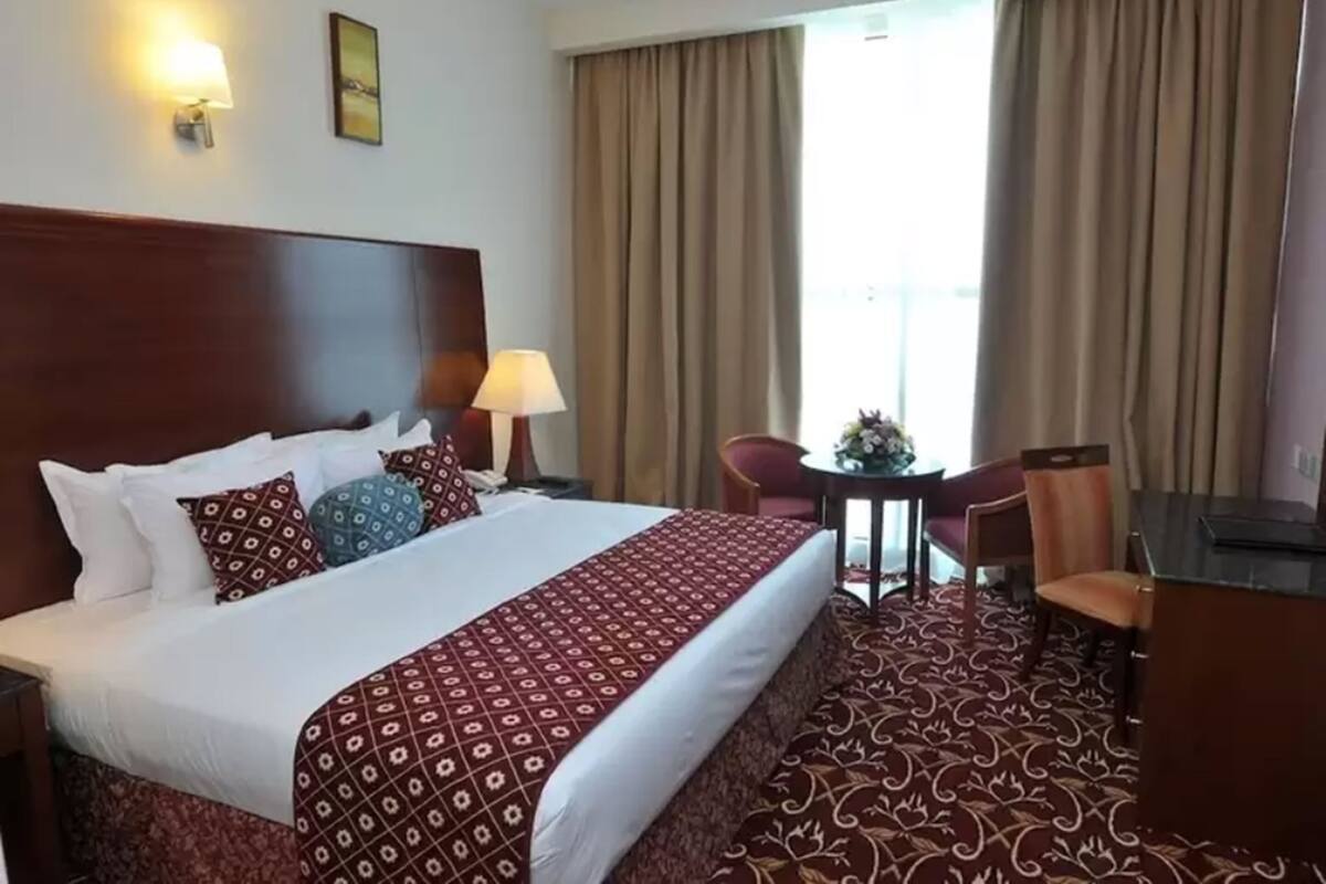 Minibar, in-room safe, desk, blackout curtains