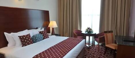 Minibar, in-room safe, desk, blackout drapes