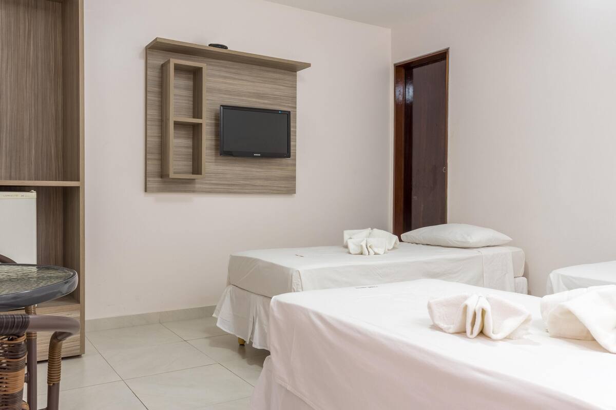 Minibar, desk, rollaway beds (surcharge), WiFi (free)