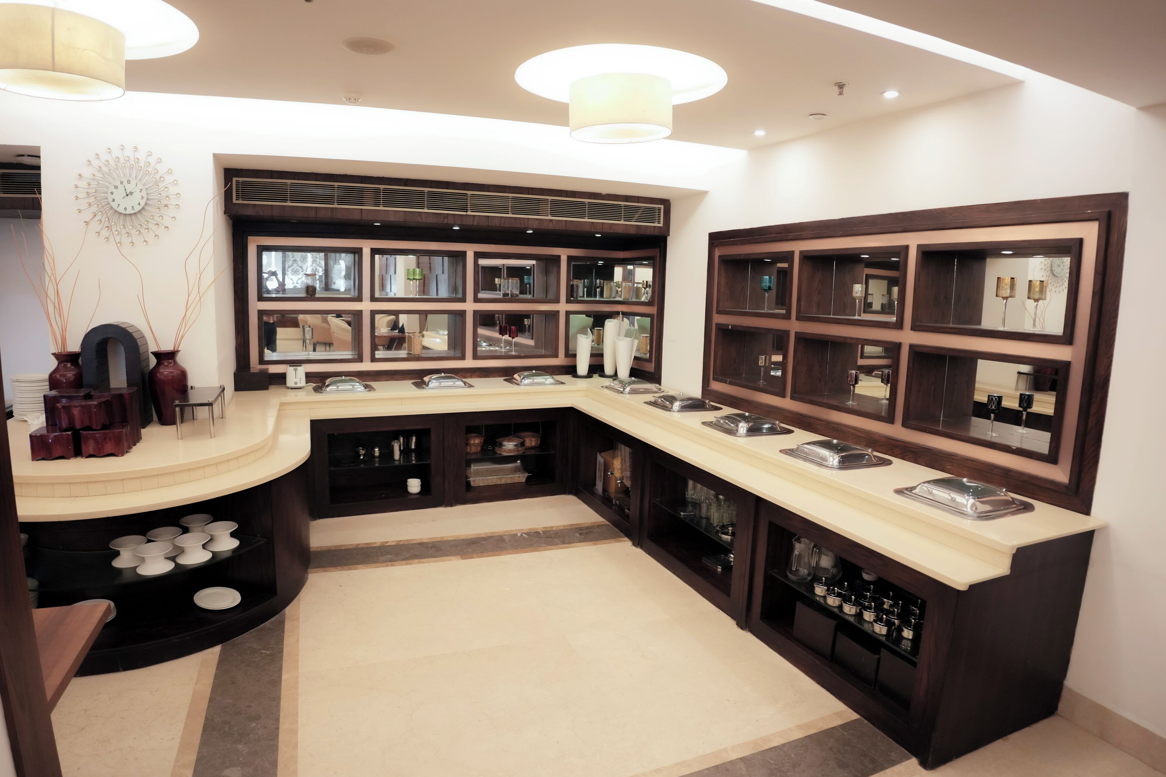 Morgunverðarhlaðborð daglega gegn gjaldi