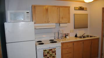 2 Bedroom Modular Home | Private kitchen | Fridge, microwave, stovetop, coffee/tea maker
