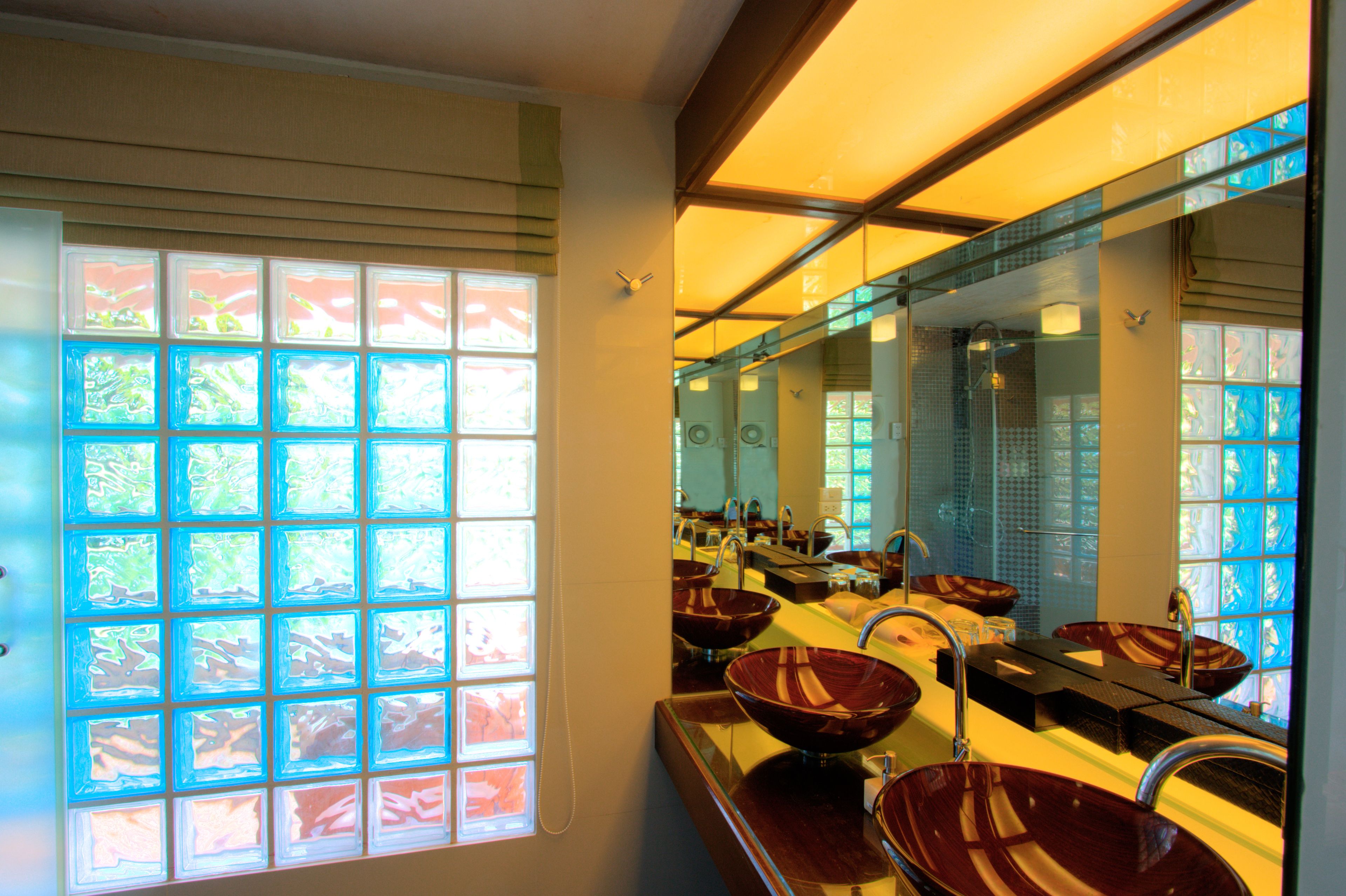 shower, hair dryer, bathrobes, slippers