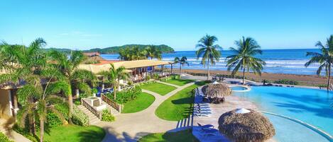 Vue depuis lâhĂ©bergement