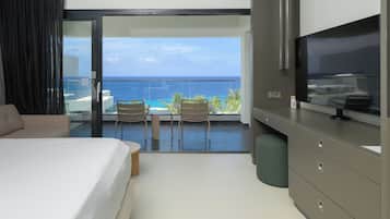 Room, 1 King Bed, Ocean View | In-room safe, desk, blackout curtains, iron/ironing board