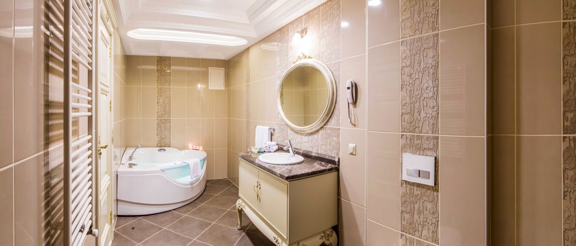 free toiletries, hair dryer, towels