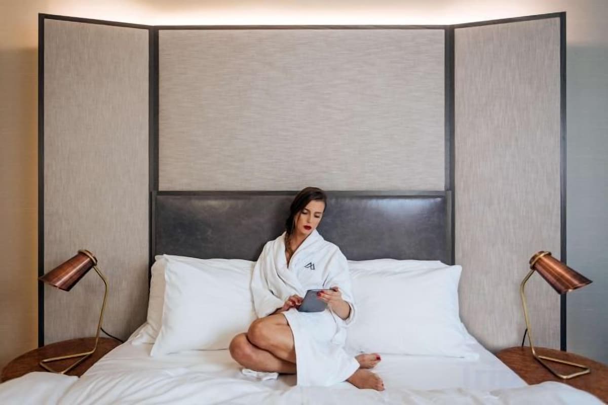 Hypo-allergenic bedding available, down comforters, minibar