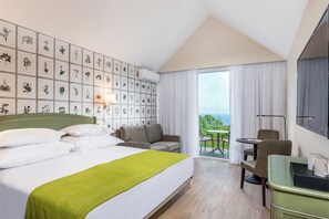 Studio, Garden View | 1 bilik tidur, cadar kapas Mesir, busa memori, bar mini 