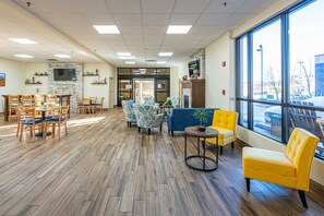 Sitteområde i lobbyen