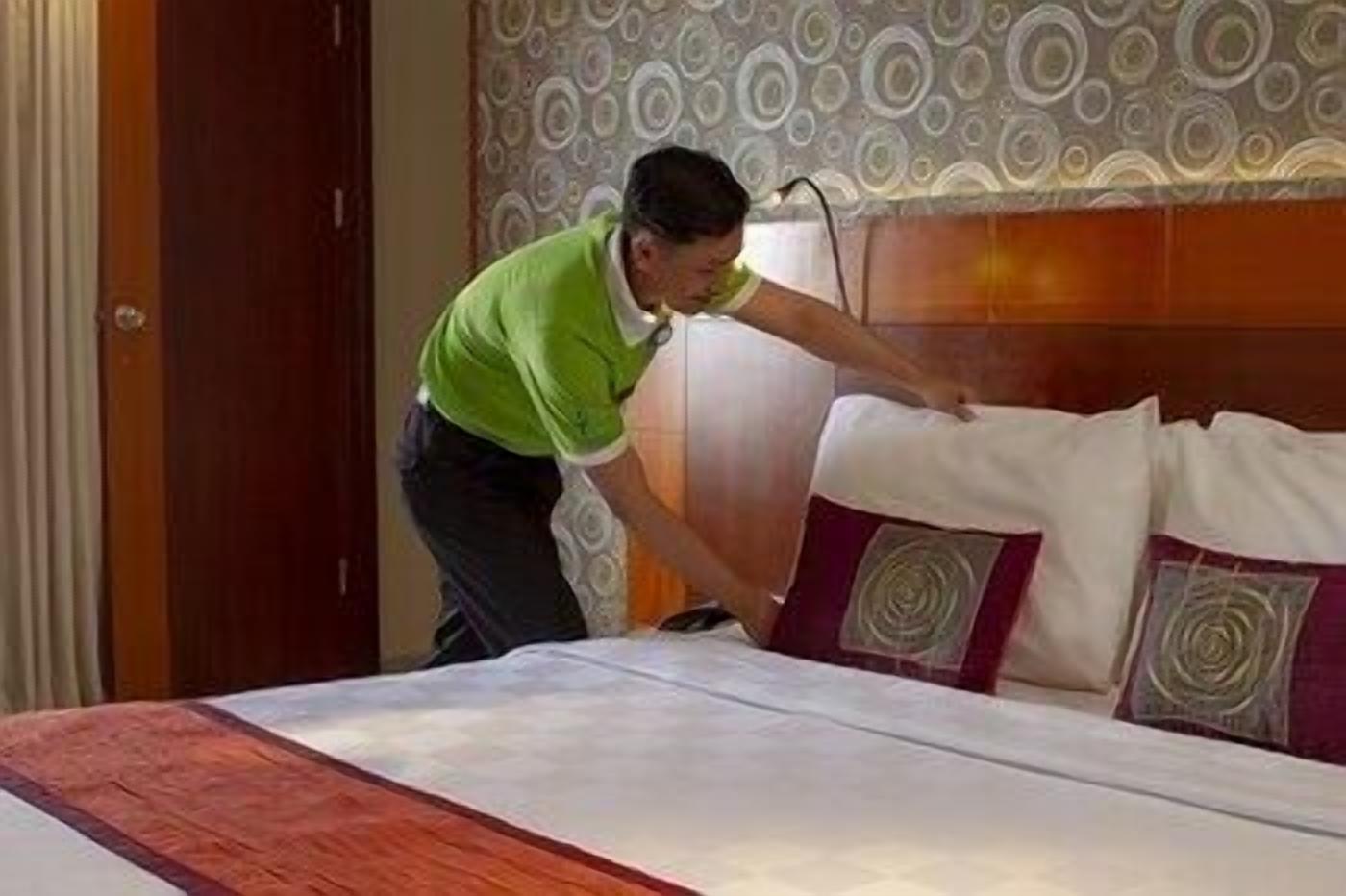 2 phòng ngủ, bộ trải giường bằng vải cotton Ai Cập 