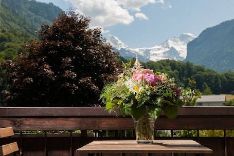 Terrace/patio. Jungfrau Hotel Annex Alpine Inn