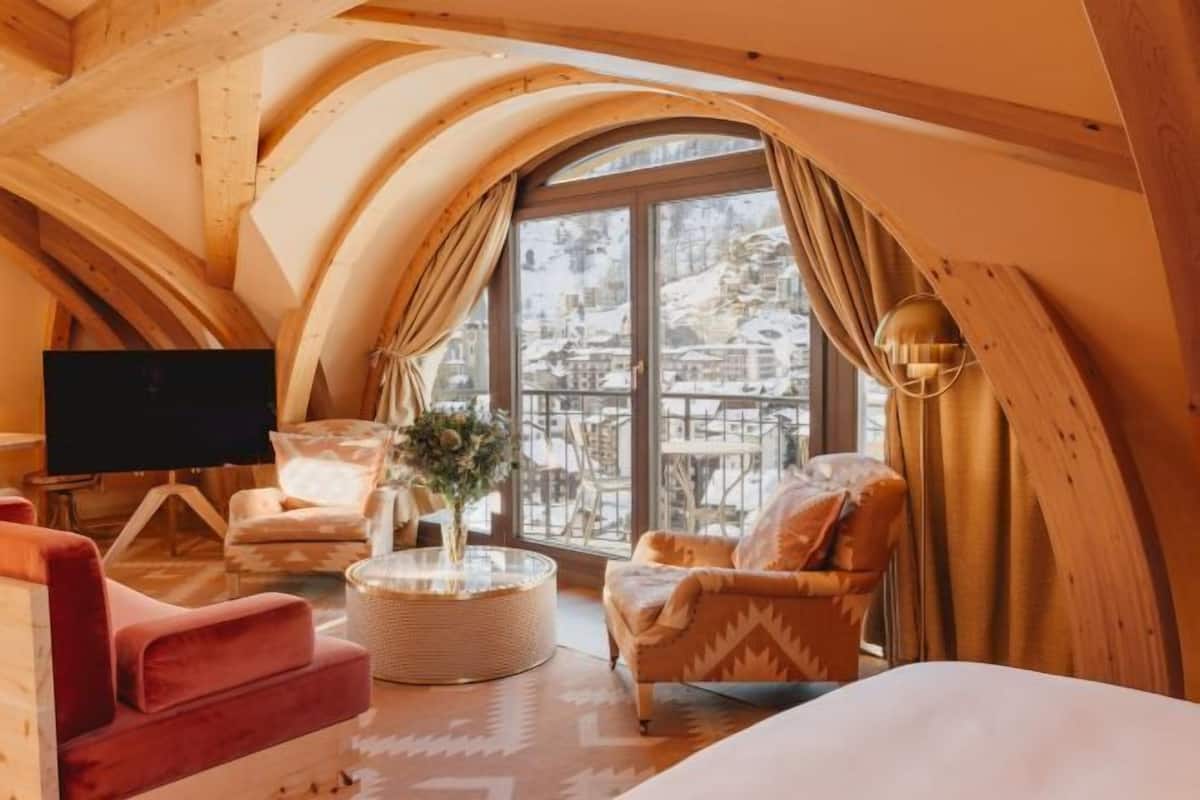 1 chambre, literie hypoallergénique, couette en duvet d'oie, minibar