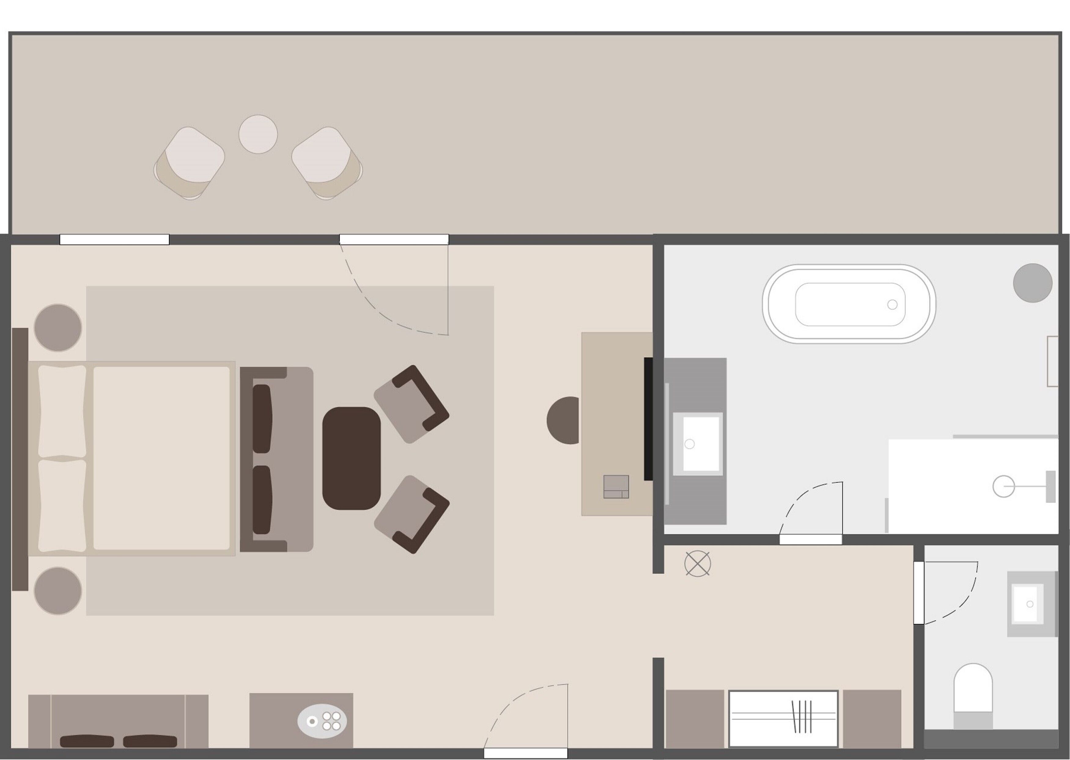 grand junior suite with matterhorn view | floor plan