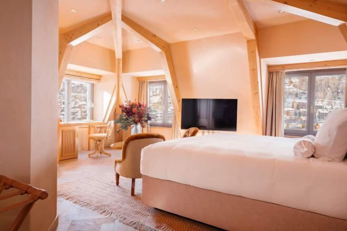 1 chambre, literie hypoallergénique, couette en duvet d'oie, minibar