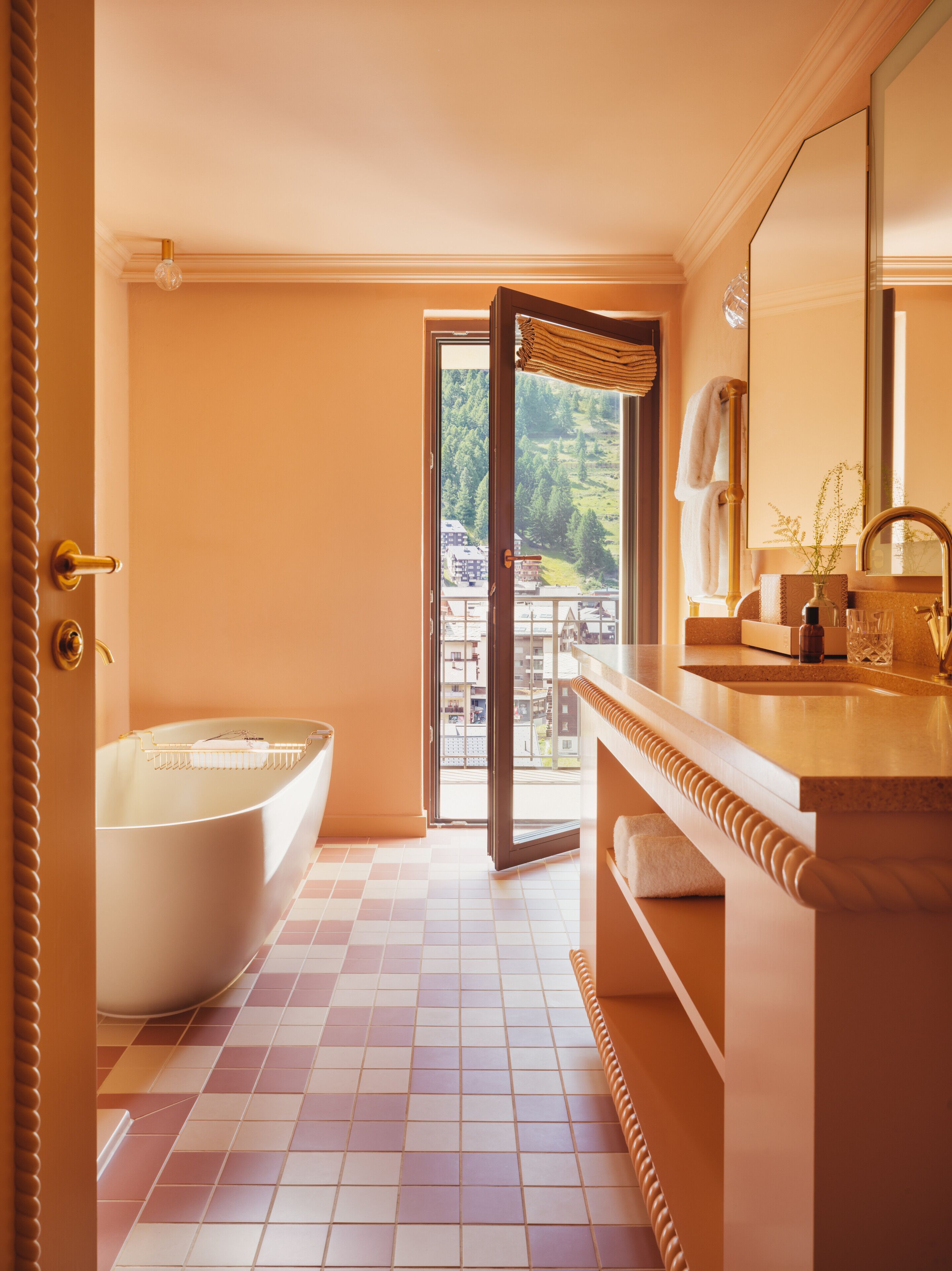 grand junior suite with matterhorn view | bathroom | free toiletries, hair dryer, bathrobes, slippers