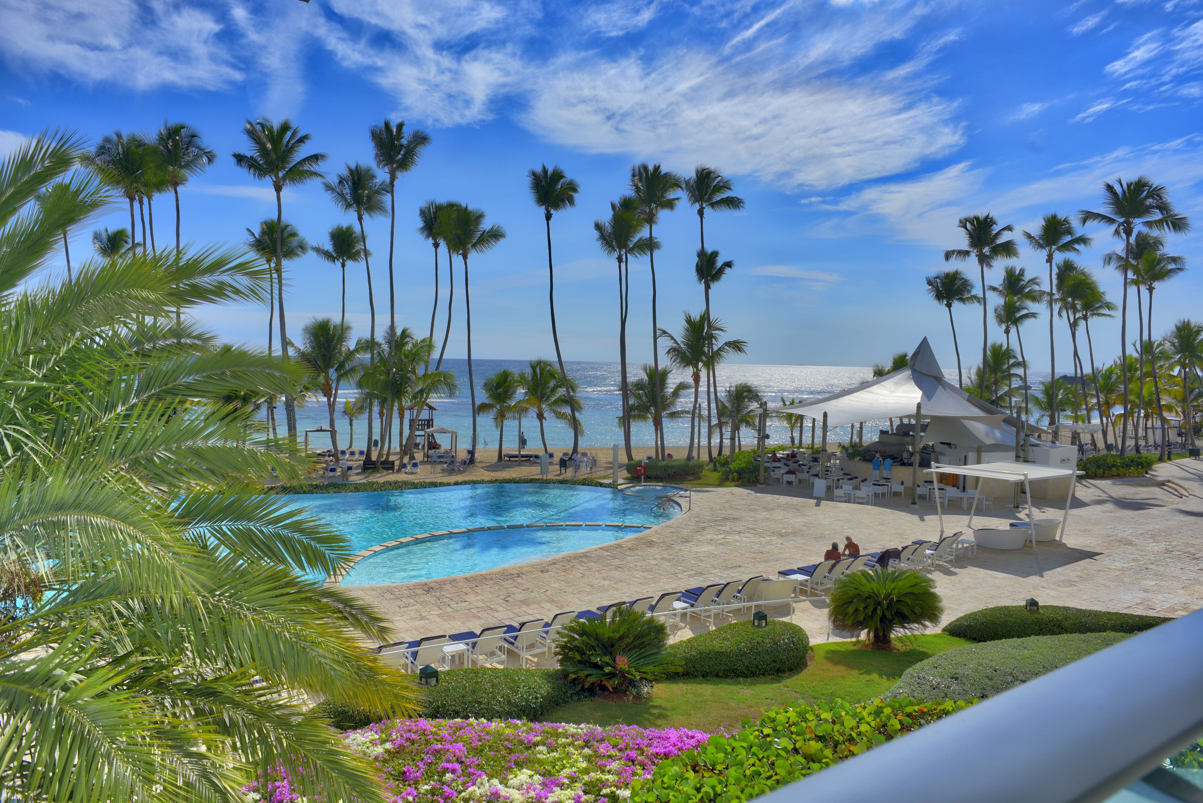 2 outdoor pools, open 9:00 AM to 8:00 PM, pool umbrellas, sun loungers