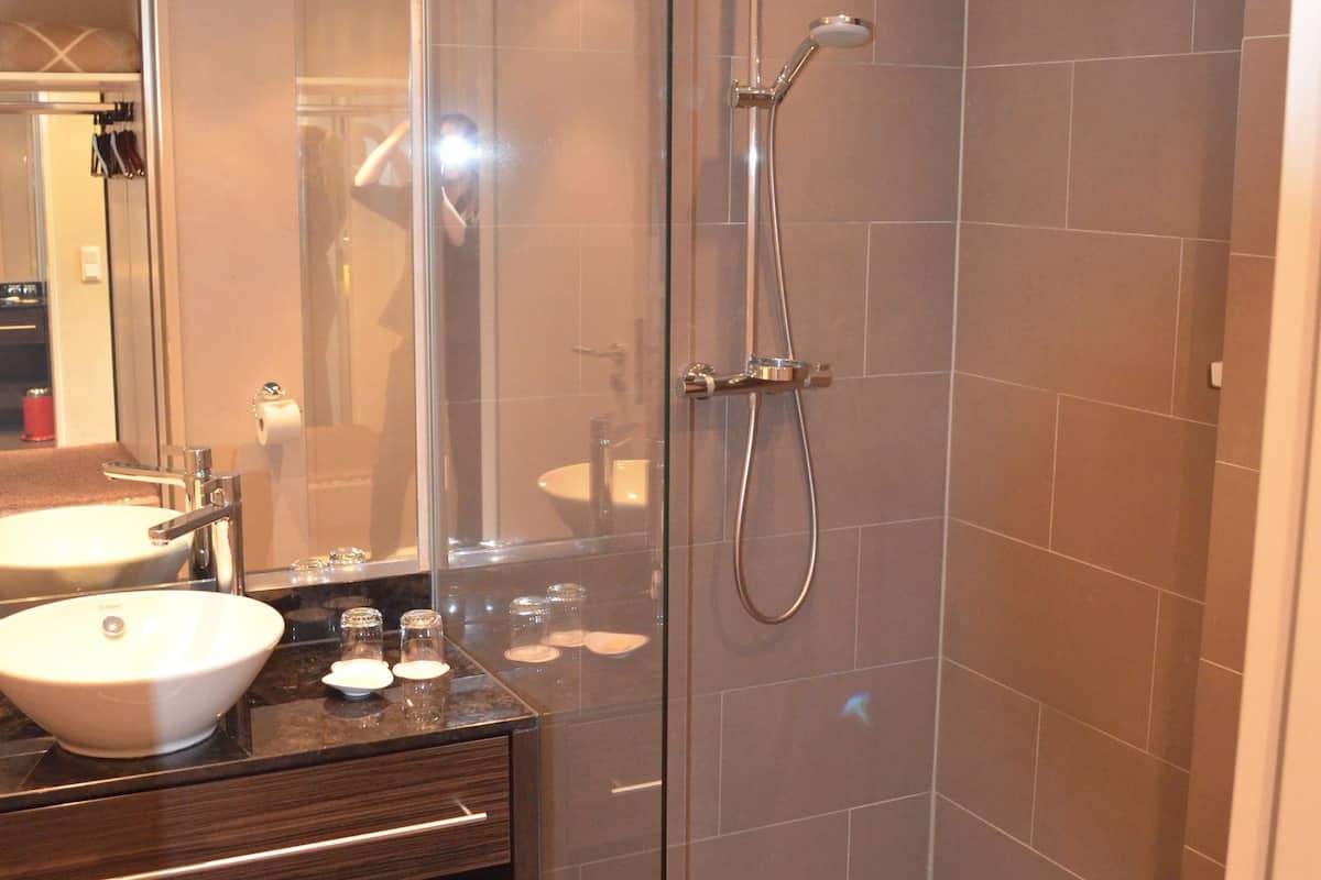 free toiletries, hair dryer, bathrobes, slippers