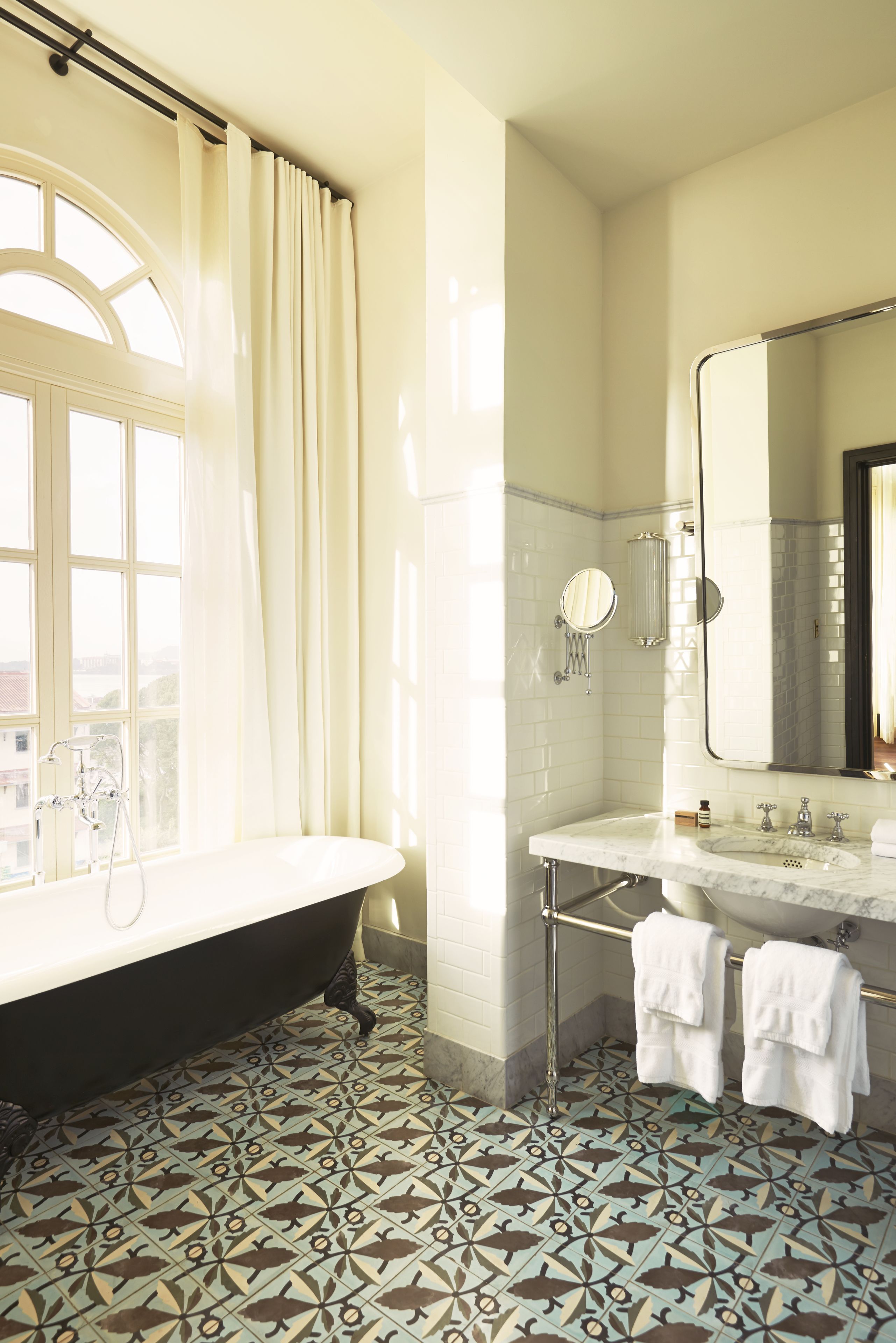 suite | bathroom | rainfall showerhead, designer toiletries, hair dryer, bathrobes