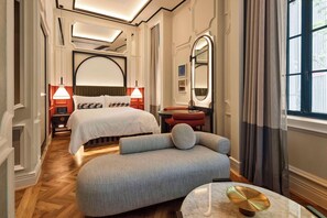 Suite studio Junior, 1 grand lit (QT) | Literie de qualité, couette en duvet, lit avec matelas à plateau-coussin