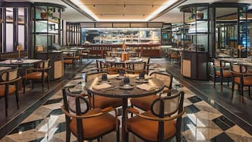 Breakfast, lunch, dinner served; international cuisine