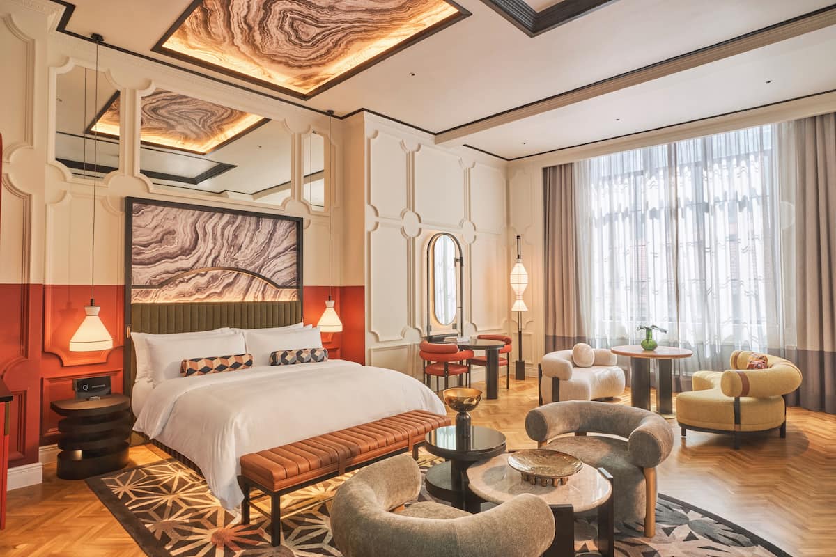 Premier Suite | Premium-sengetøj, dundyner, senge med topmadrasser, minibar