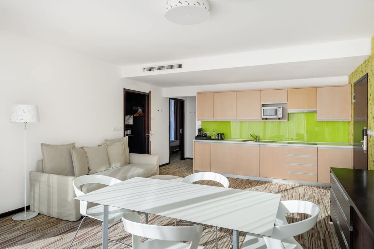 Suite Luxury, 2 camere da letto | 1 camera, biancheria da letto ipoallergenica, una cassaforte in camera