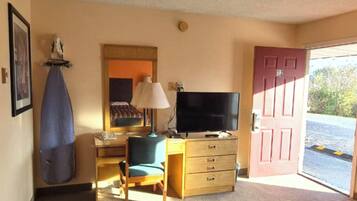 Room, 2 Queen Beds, Smoking | Desk, iron/ironing board, free WiFi, bed sheets